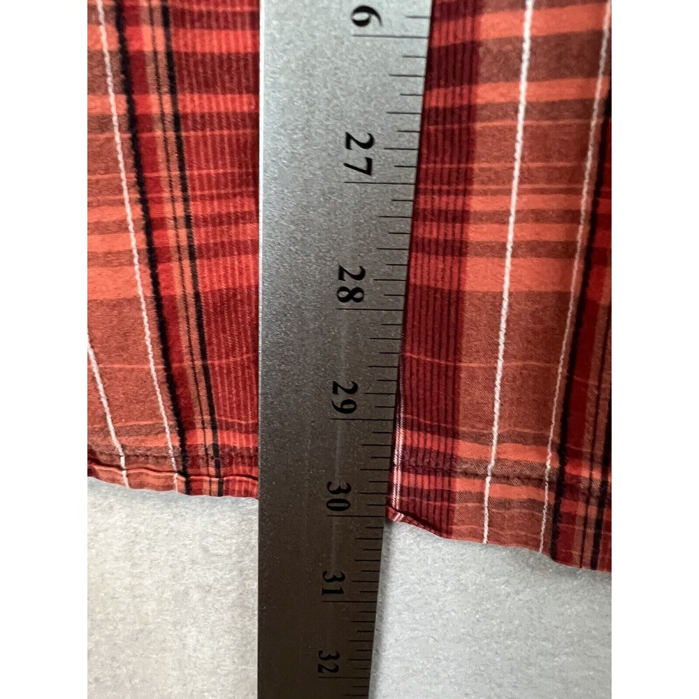 Columbia Sportswear Mens Shirt XL Button Up Red Plaid Short Sleeve - Picture 5 of 6